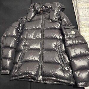 Moncler black puffer jacket